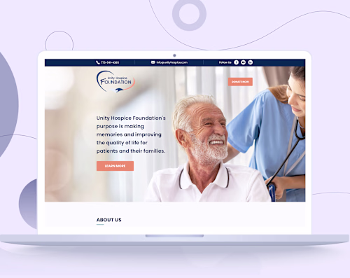 Hospice Landing Page Design