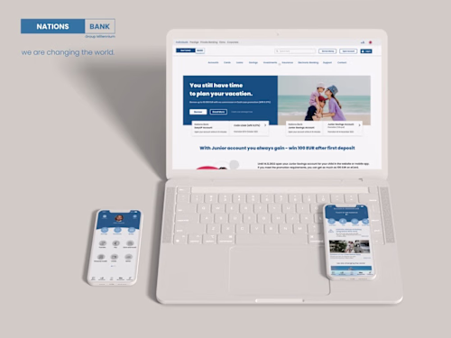 Nation Bank - Mobile App & Website Design