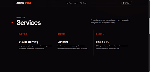 Service website