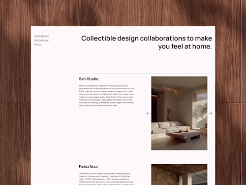 Roca Studio is a refined