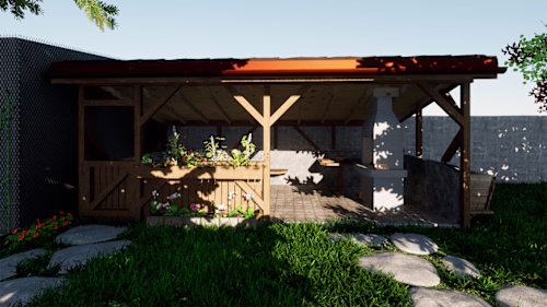 Garden pergola