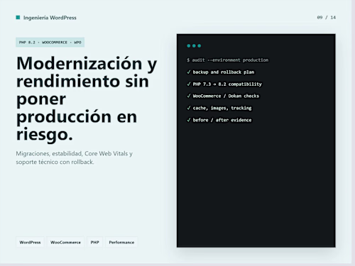 WordPress & WooCommerce Modernization