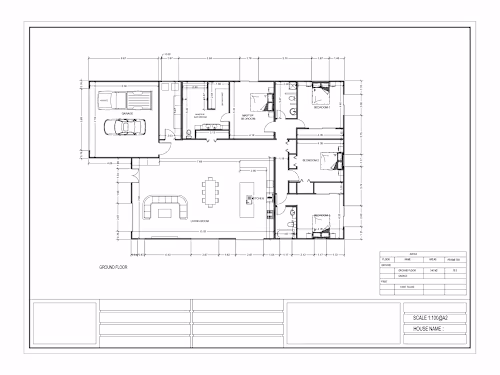 2D Architectural floor plan