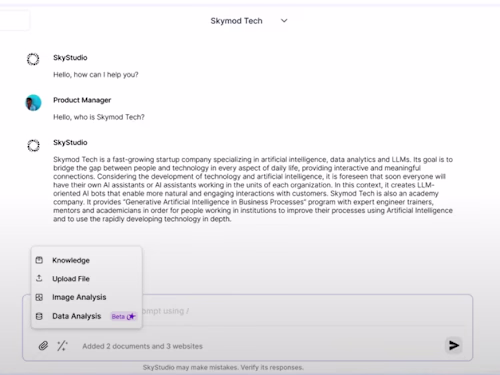 Secure All-in-One AI Platform for Enterprise - Skymod