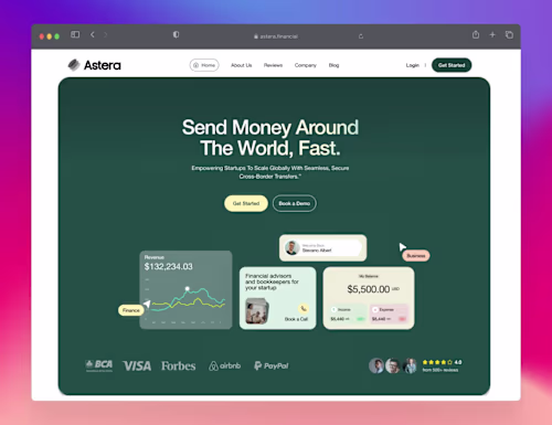 Astera • Website Design