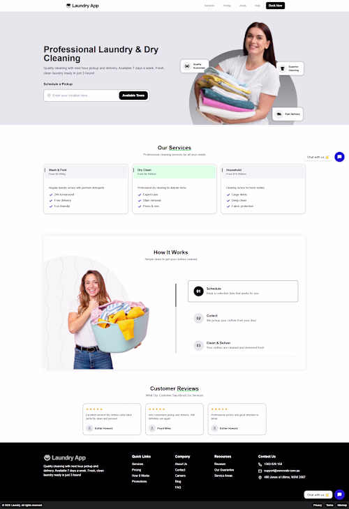 Laundry App - Book Laundry