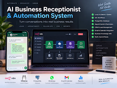 AI Business Receptionist & Automation System
