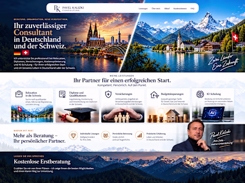 Pavel Kalizki Consulting — From Flyer to Digital Presence