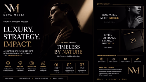 A luxury-focused visual identity and
