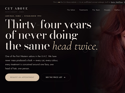 Salon Website Redesign 