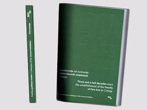Exhibition catalogue design for the Faculty of Fine Arts