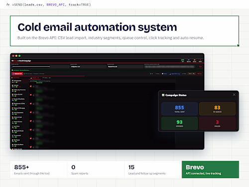Cold Email Automation System built