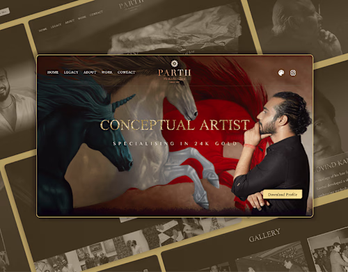 Parth Kanhai : Artist Website on Behance