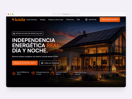 Luxda — Solar Energy Website