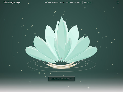 The Beauty Lounge - 3D WebGL Salon & Booking System