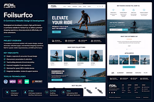 Foil Surf Co. | High-Performance E-Commerce Web Design & Bra...