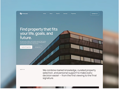 Primecrest Realty’s new website brings