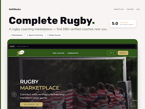 Rugby Marketplace Platform Development