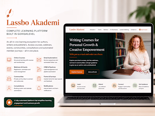 Learning & Publishing Platform Built