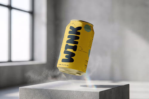WINK — Playful Packaging Design for a Functional Beverage Brand
