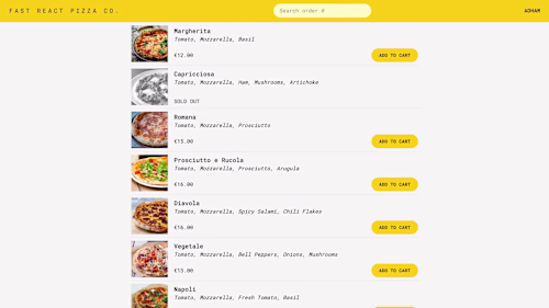Pizza Delivery Co.

React Router (Data