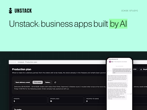 Unstack: AI Builder for Custom Business Apps (Our Product)