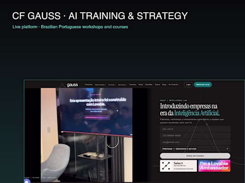 CF Gauss — AI Training & Strategy for Brazilian Teams
