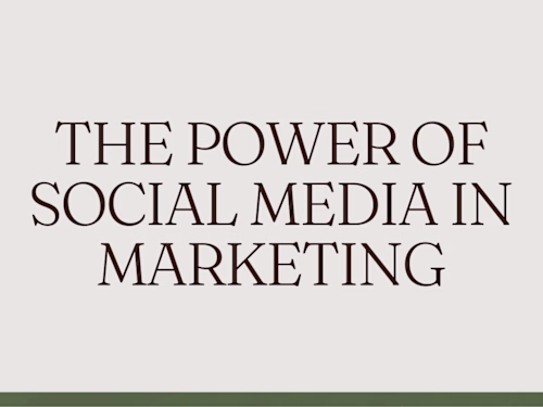 The Power of Social Media in Marketing 