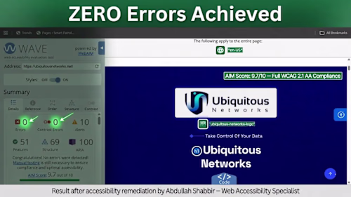 WCAG 2.1 AA Remediation —