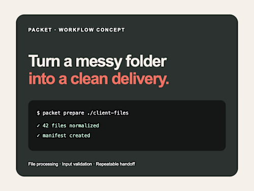 Packet — File-Delivery Workflow Concept