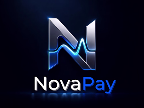 Which NovaPay identity fits a modern fintech brand better?