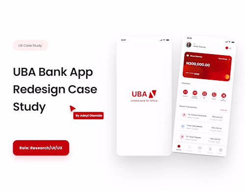 Uba Banking App Redesign- Case study
