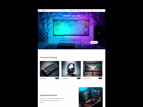 QuestGear - An ecommerce website for gamers