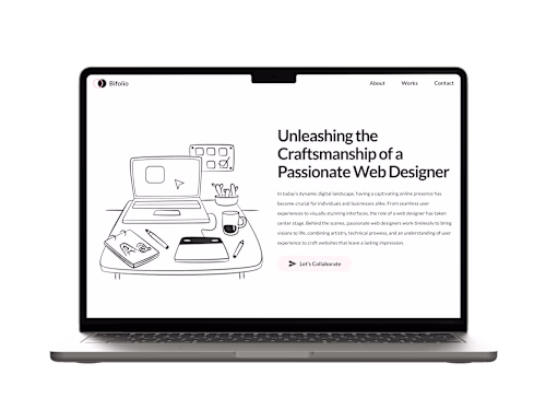 Bifolio | Minimalist designer website
