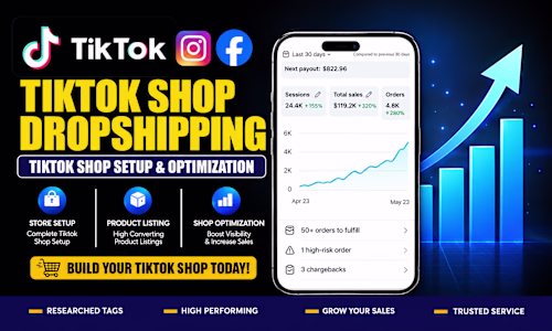 I will setup tiktok shop or shopify dropshipping, setup face...