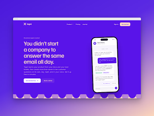 SaaS Marketing Site for Tagni
