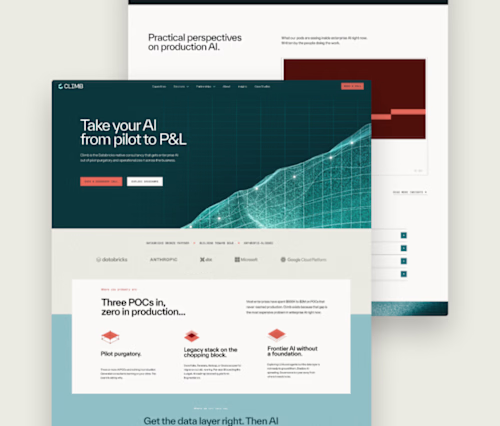 Climb Website Design & Design System