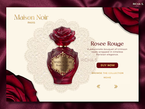 Maison Noir Paris — Luxury E-Commerce Landing Page. A self-i...
