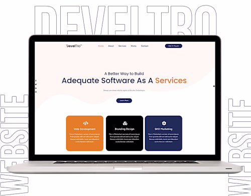 Develtro Website UI/UX Design