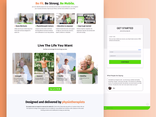 Kajabi Fitness Portal & Website Design