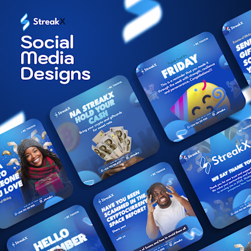 StreakX Social Media Designs