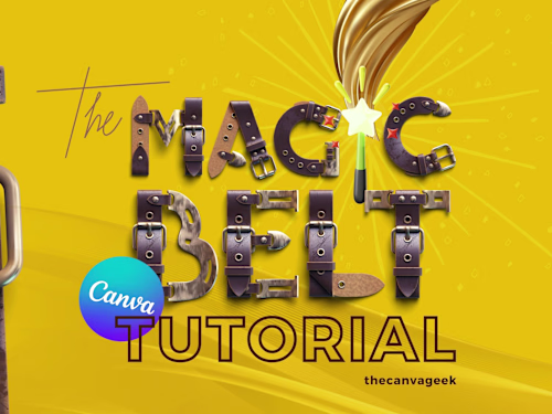 Youtube Thumbnail Design in Canva with Text Effects