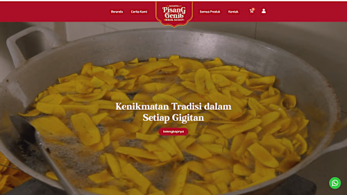 Pisang Genit Website Development & SEO Optimization