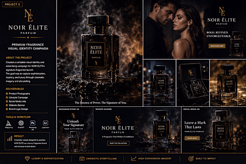 NOIR ÉLITE — Fragrance Campaign