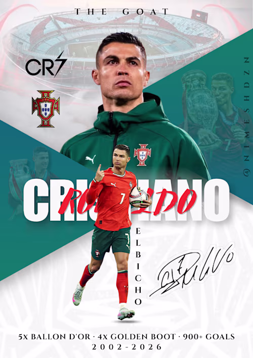 Designed a sports tribute poster
