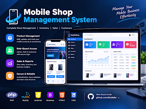 Mobile Shop Management System Development