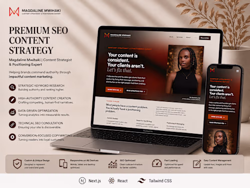 Content Strategy Website for Magdaline