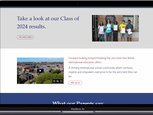 WordPress Website Design For a School
