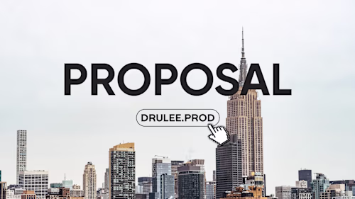DRULEE.PROD | Design Presentation + Small Brand Identity