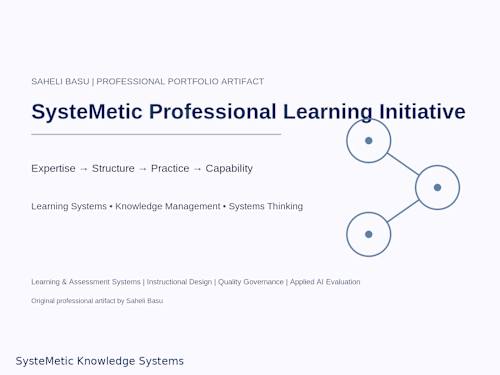 Developed an independent professional learning